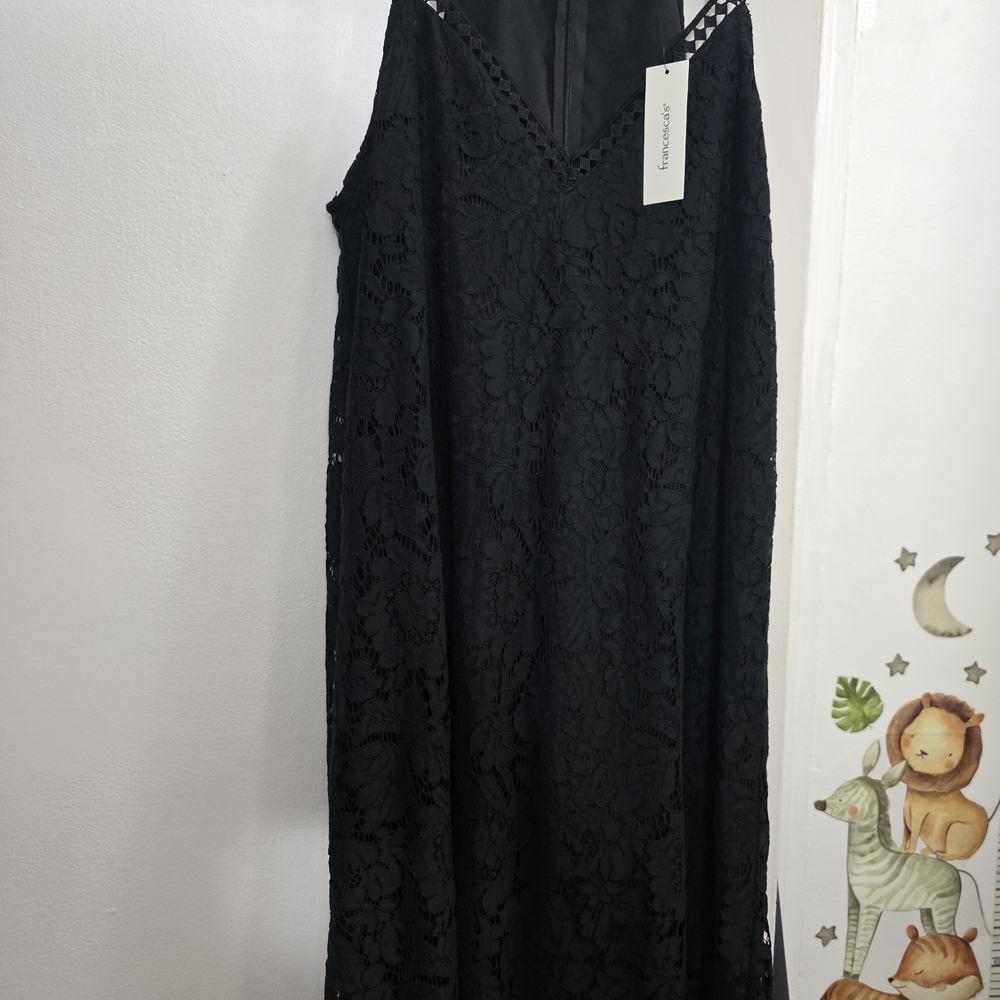 Blue Rain Black Lace Maxi Dress - Picture 3 of 6